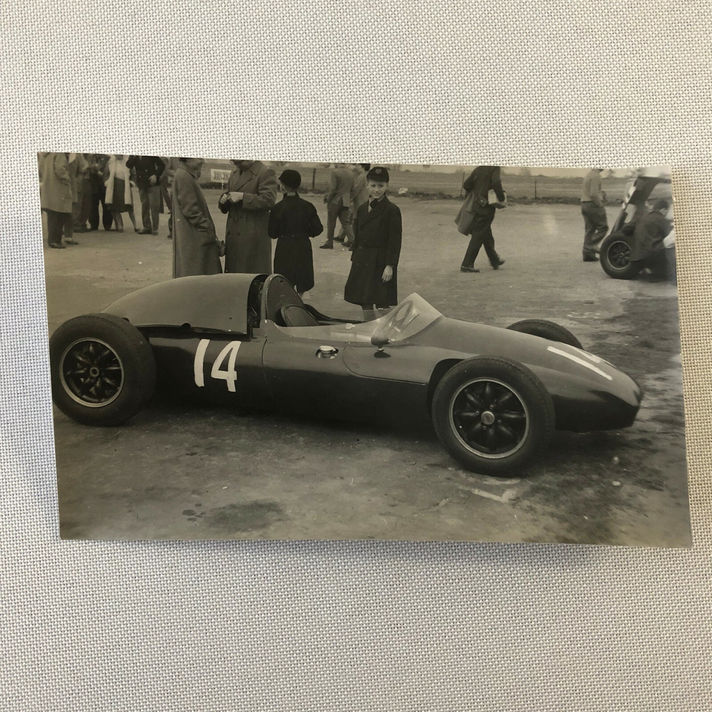 Vintage Grand Prix Car Racing Photo Photograph Print 