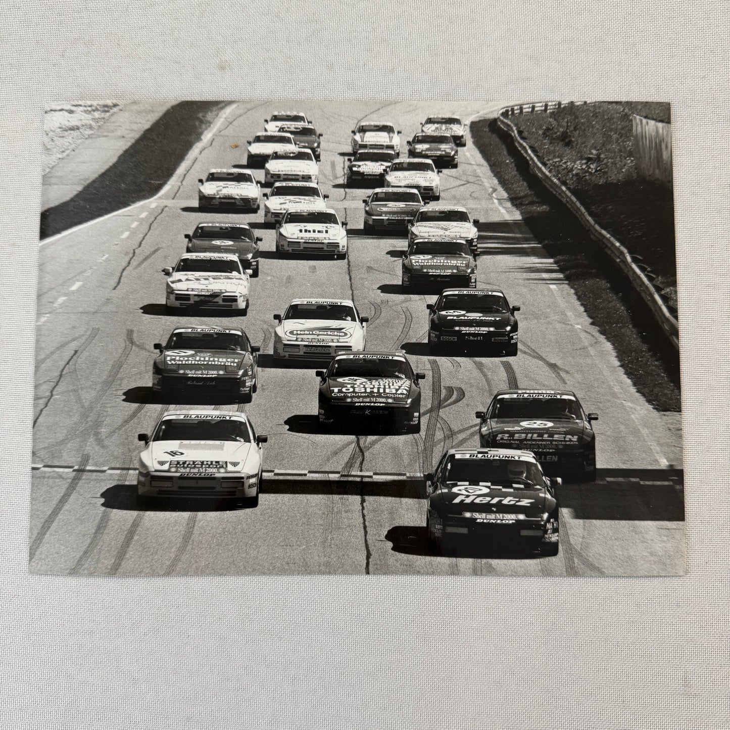 Porsche 944 Turbo Cup Racing Factory Press Photo Photograph Vintage German 1987