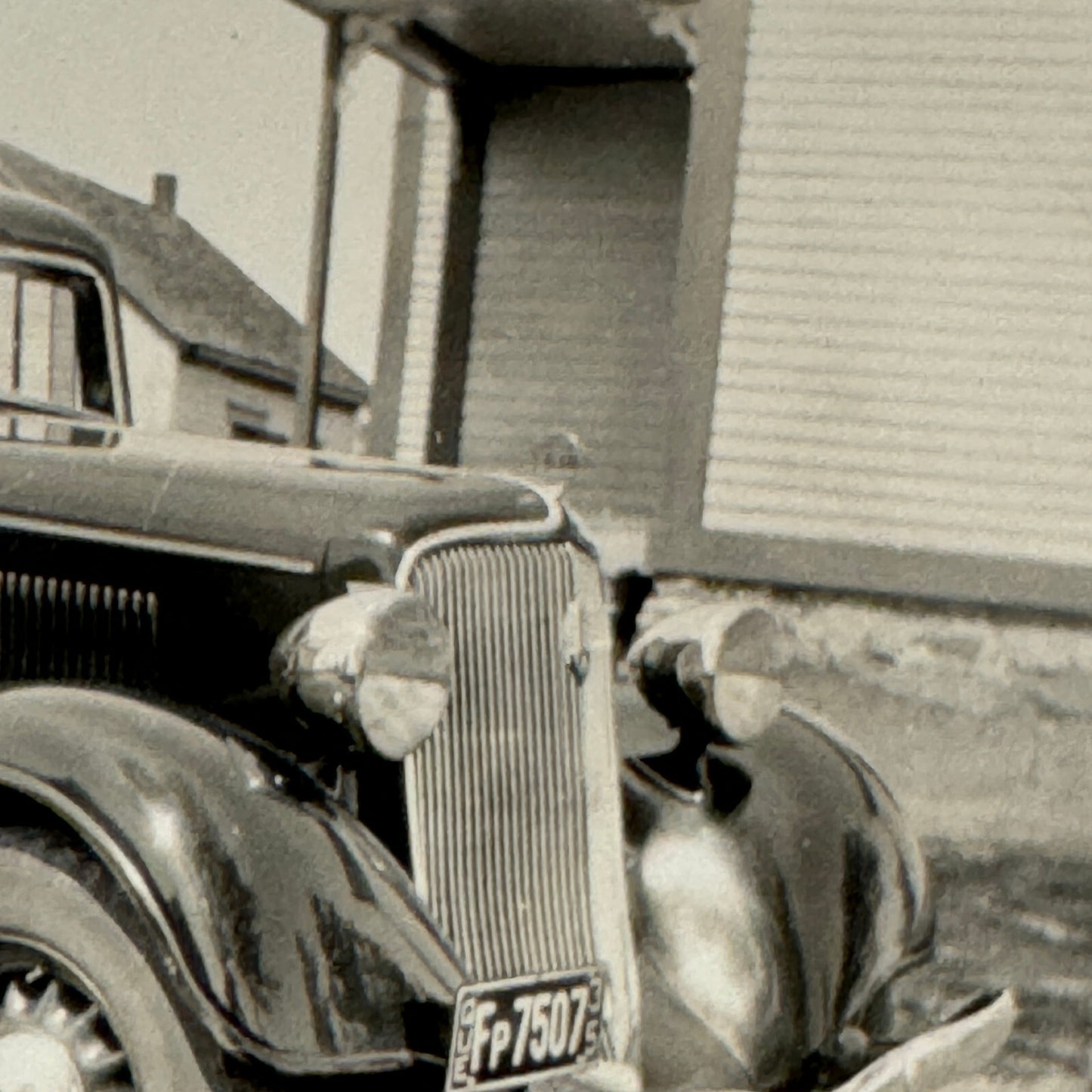 Vintage Car Automobile Snapshot Photo Photograph Man with Car DS24