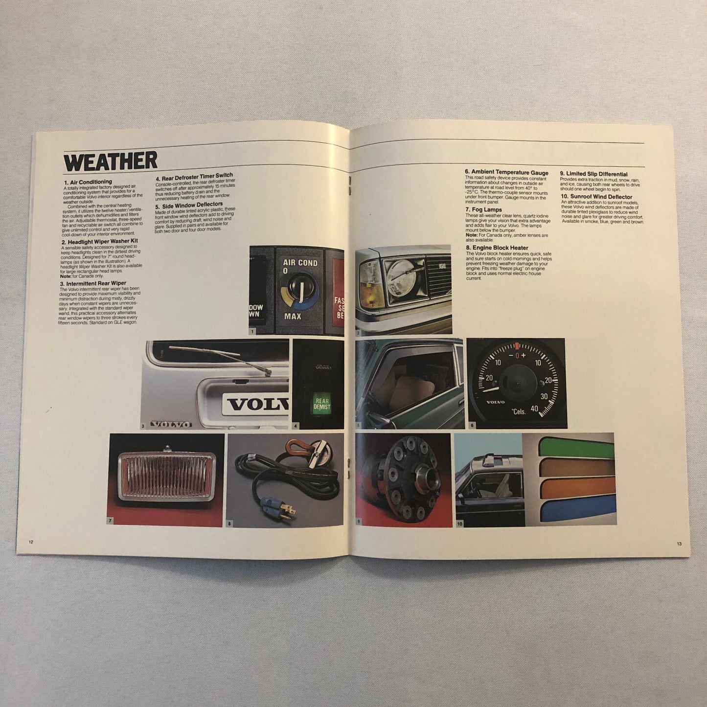 1980 Volvo Accessories Sales Brochure Catalog GT Sport Audio Lifestyle +