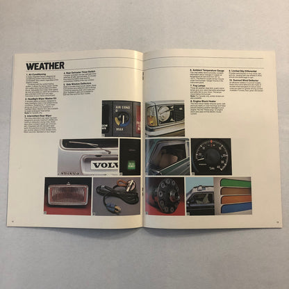 1980 Volvo Accessories Sales Brochure Catalog GT Sport Audio Lifestyle +