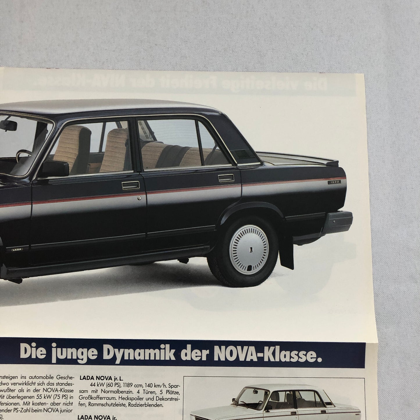 1985 Lada Car Sales Brochure Catalog Nova Niva 1200 2107 German Text