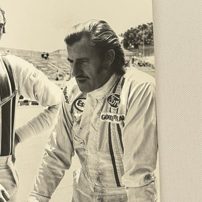 Vintage Racing Photo 1971 Interlagos F2 Race Graham Hill Tim Schenken Motorsport