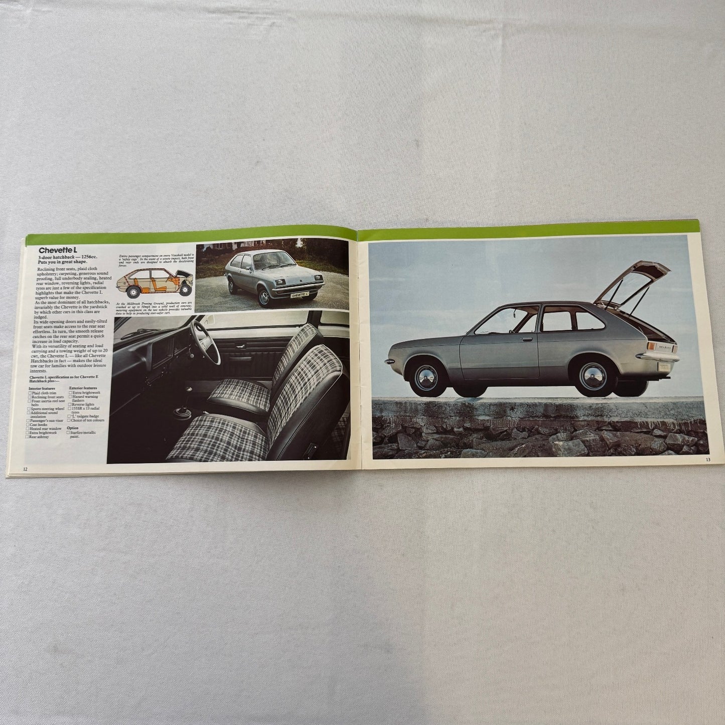 1978 Vauxhall Car Sales Brochure Catalog Chevette Viva Cavalier VX Series UK