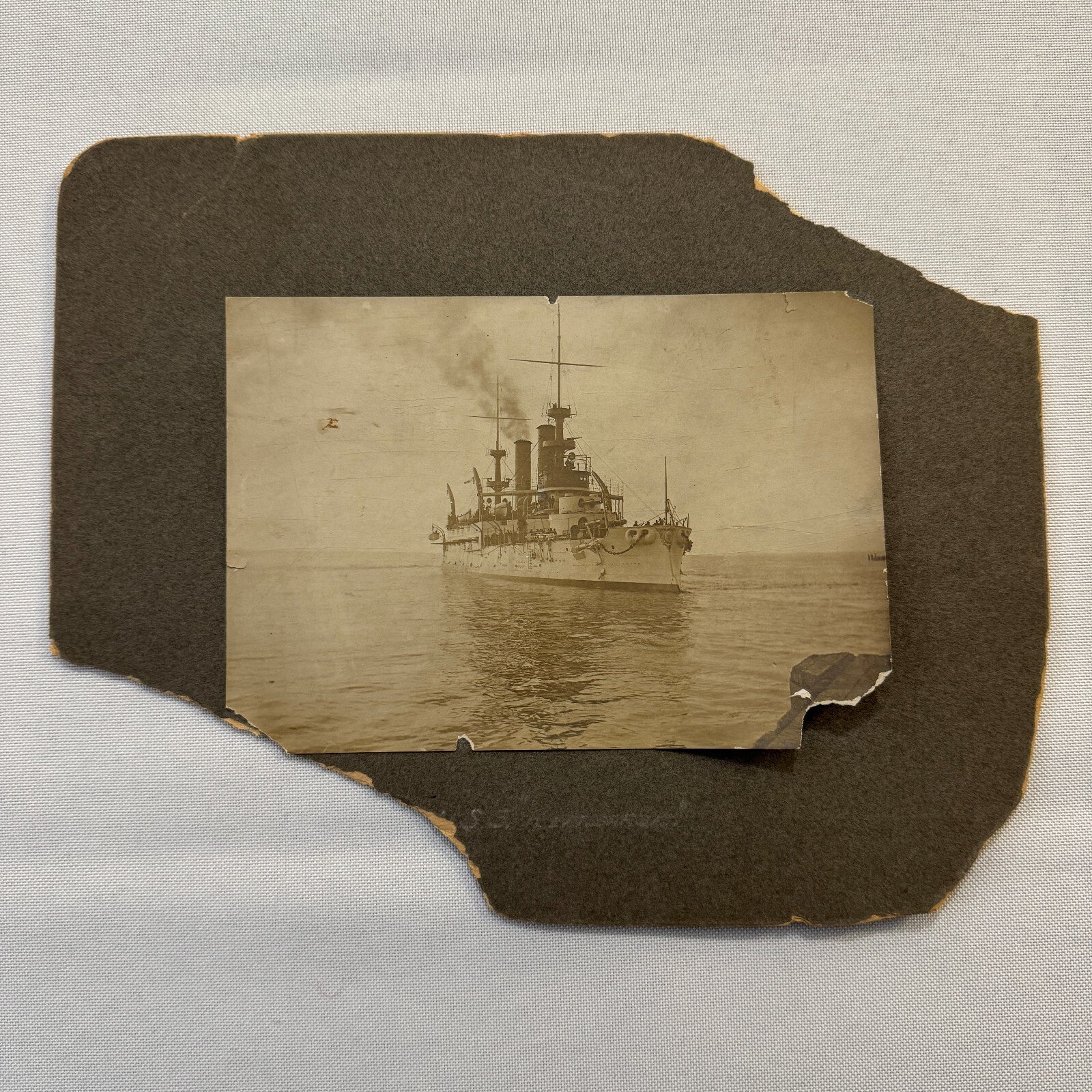 Vintage Boat Ship Photograph Nautical Antique Photo On Board