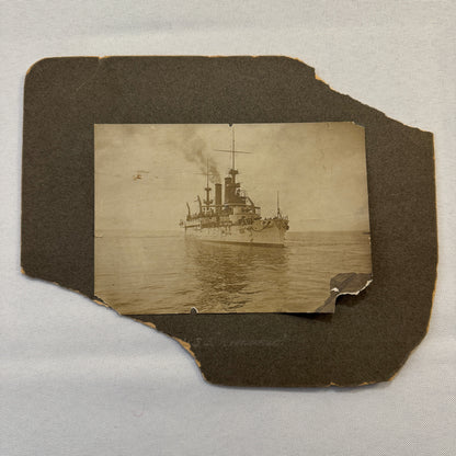 Vintage Boat Ship Photograph Nautical Antique Photo On Board