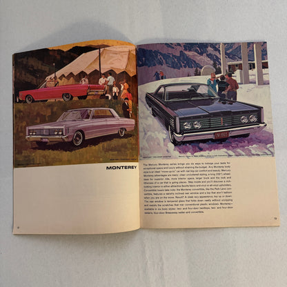 1965 Mercury Car Sales Brochure Catalog Park Lane Montclair Monterey Comet