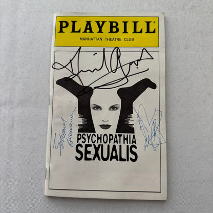 Psychopathia Sexualis Cast Signed Theater Playbill Autographed Signature 1997
