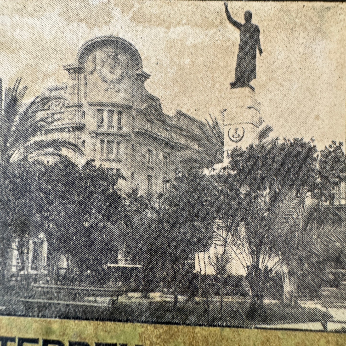 Vintage Hotel Travel Luggage Label Gran Hotel Ancira Monterrey Mexico