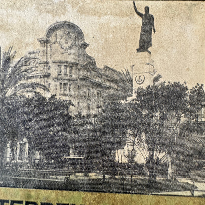 Vintage Hotel Travel Luggage Label Gran Hotel Ancira Monterrey Mexico