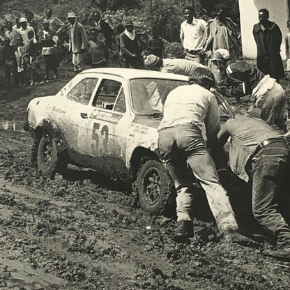 Vintage Rally Racing Photo Photograph 1974 East African Safari Car  