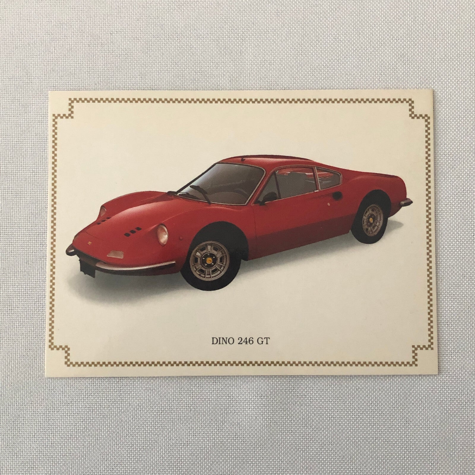 Ferrari 246 GT Dino Vintage Postcard Lot of 4 - Ferrari 246GT 246GTS 246 GTS