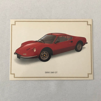 Ferrari 246 GT Dino Vintage Postcard Lot of 4 - Ferrari 246GT 246GTS 246 GTS