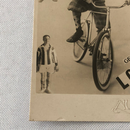 Circus Clown Performer Photo Photograph Print Bicycle Act European Vintage