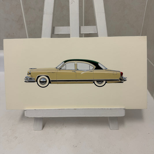 1953 Kaiser Dragon Car Automobile Illustration Art Drawing Hand Drawn