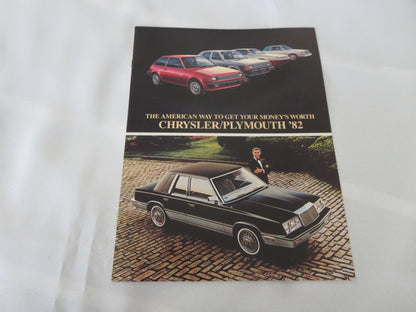 1982 Chrysler Plymouth Sales Brochure Catalog LeBaron TC3 Sapporo