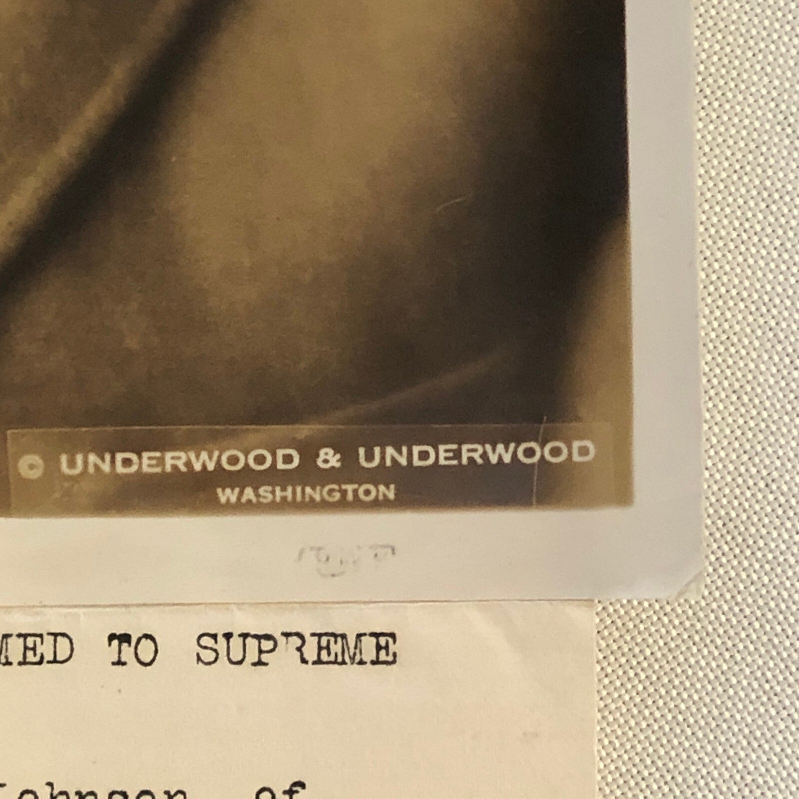 Press Photo Photograph Senator Hiram Johnson 1933 Underwood & Underwood