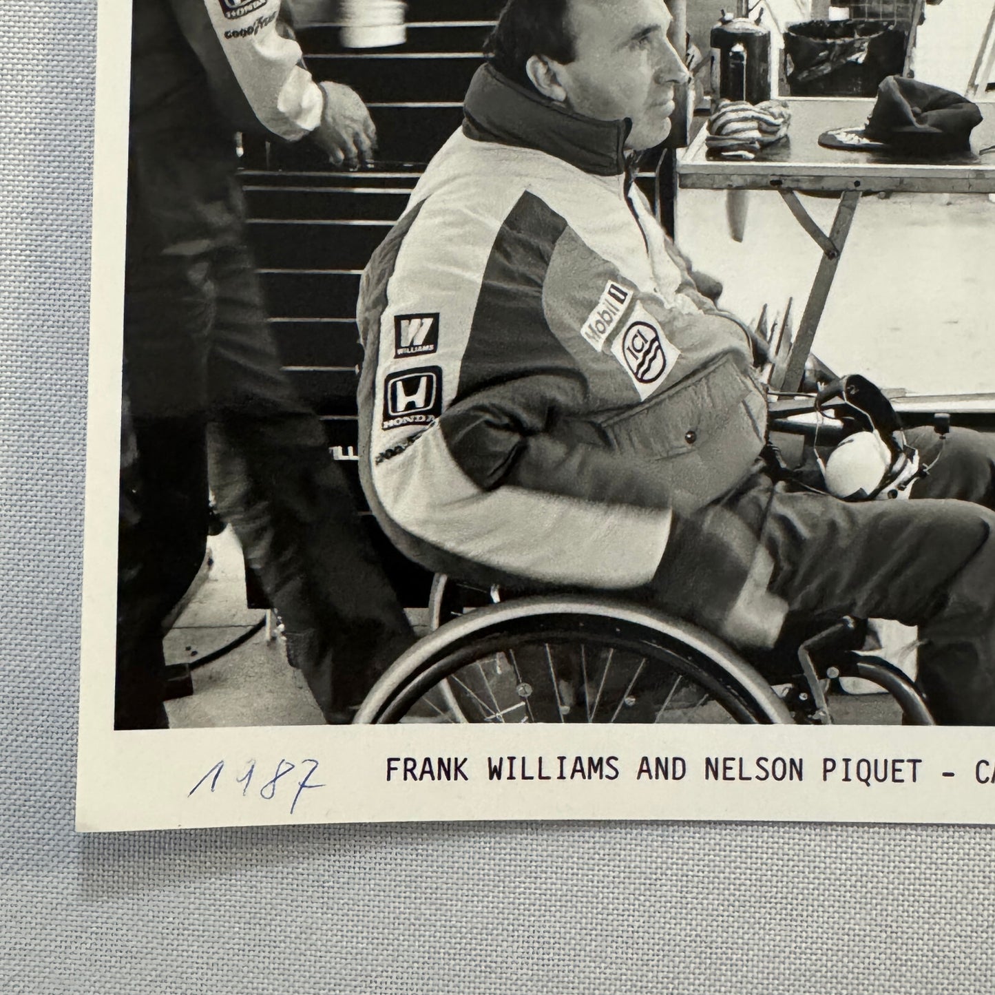 Frank Williams Nelson Piquet Canon Racing Photo Photograph Print