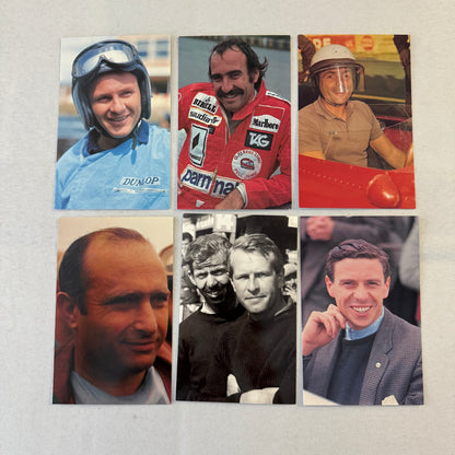 Racing Driver Legend Postcard Lot 28X Stirling Moss Jackie Stewart Jack Brabham