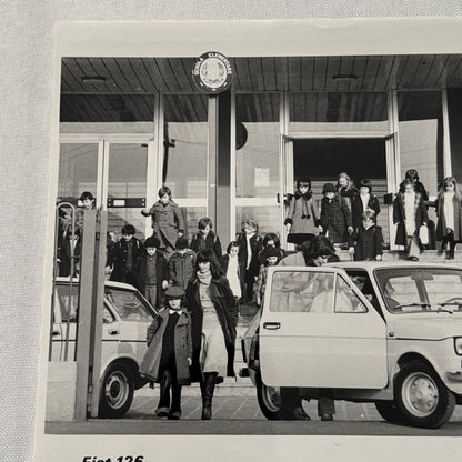 Fiat 126 Car Factory Press Photo Photograph Print 1976