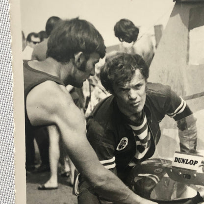 Vintage Motorcycle Racing Photo photograph Rider Theo Bult Yamaha 1971