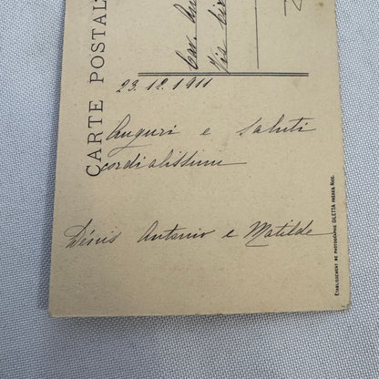 Vintage Car Automobile Postcard Post Card 1911 French