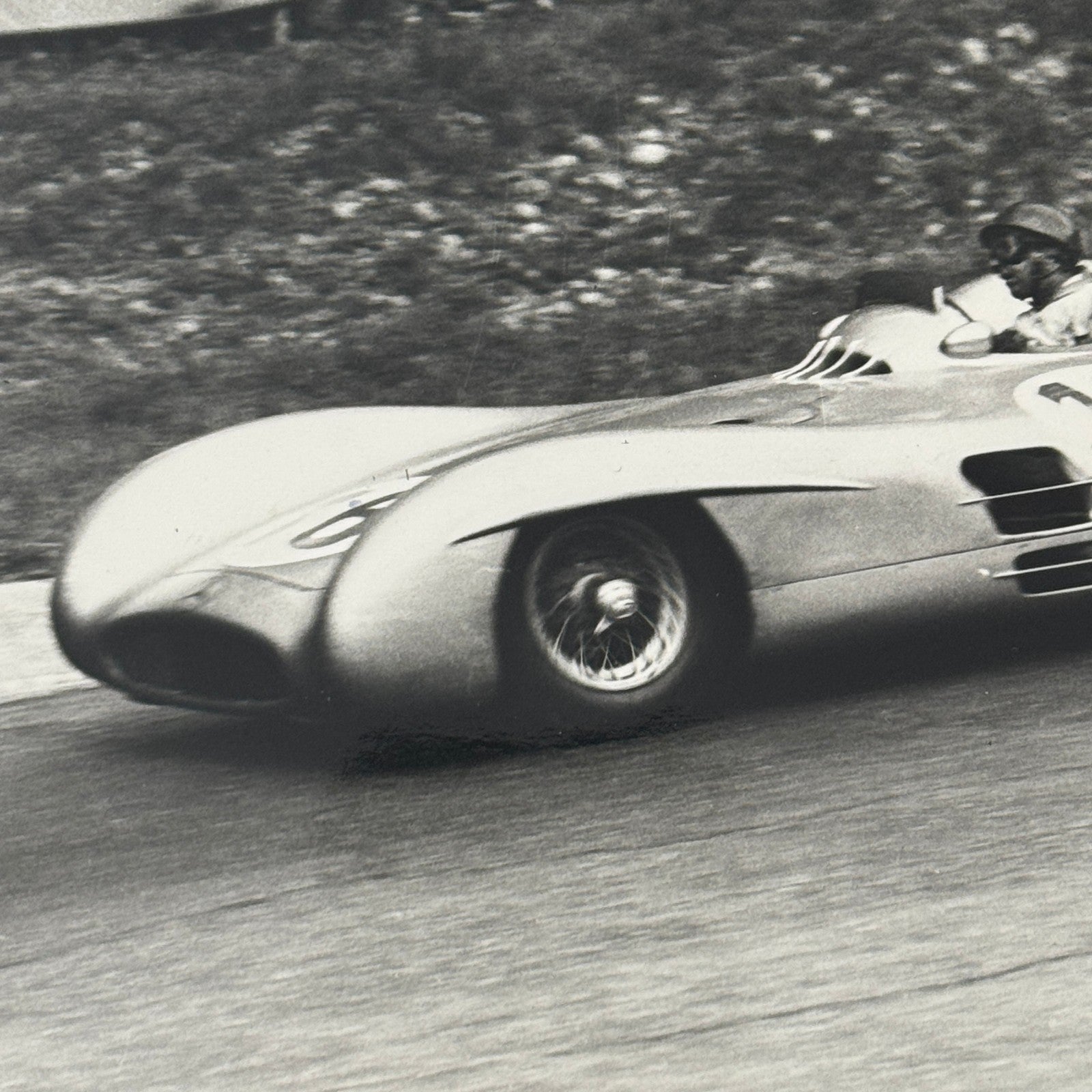 Mercedes Benz Racing Photo Photograph Print W196 Streamliner Car Stirling Moss