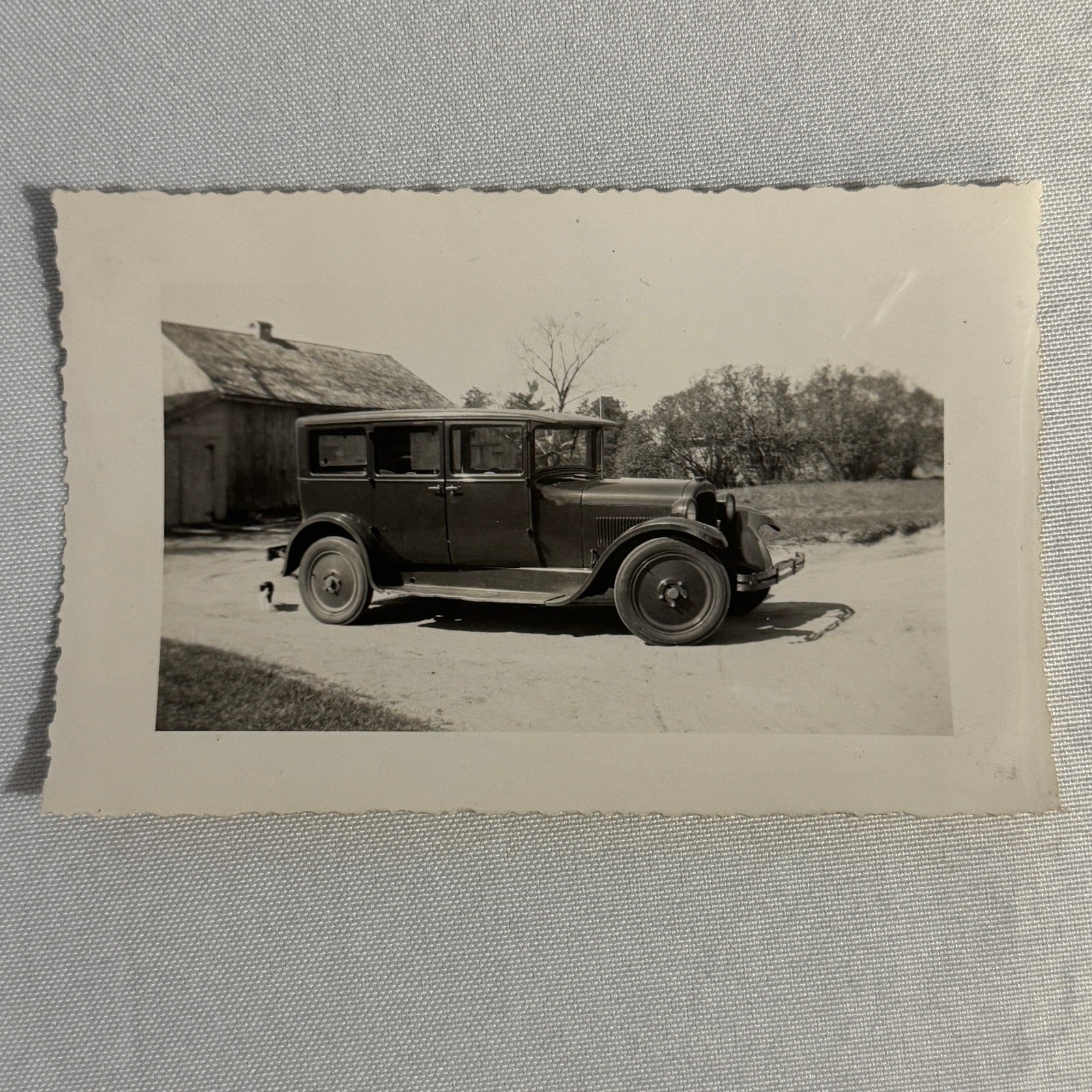 Vintage Automobile Photo Photograph Print Snapshot Car Lot 2x