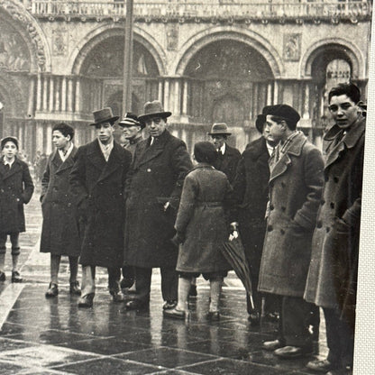 Vintage Fiat 508 Balilla at San Marco Square Photo Photograph Print with Caption