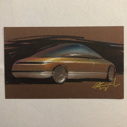 Styling Concept Automobile Design Illustration Art Drawing Sketch Vintage