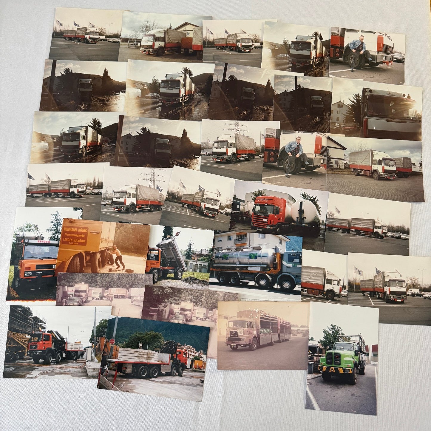 HUGE Vintage Truck and Construction Equipment Photo Lot 1980s Germany 300 Images