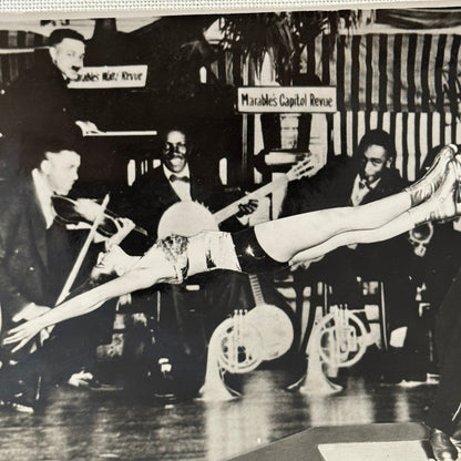 Circus Rollerskating Roller Skate Circus Act with Band Photo Photograph Vintage