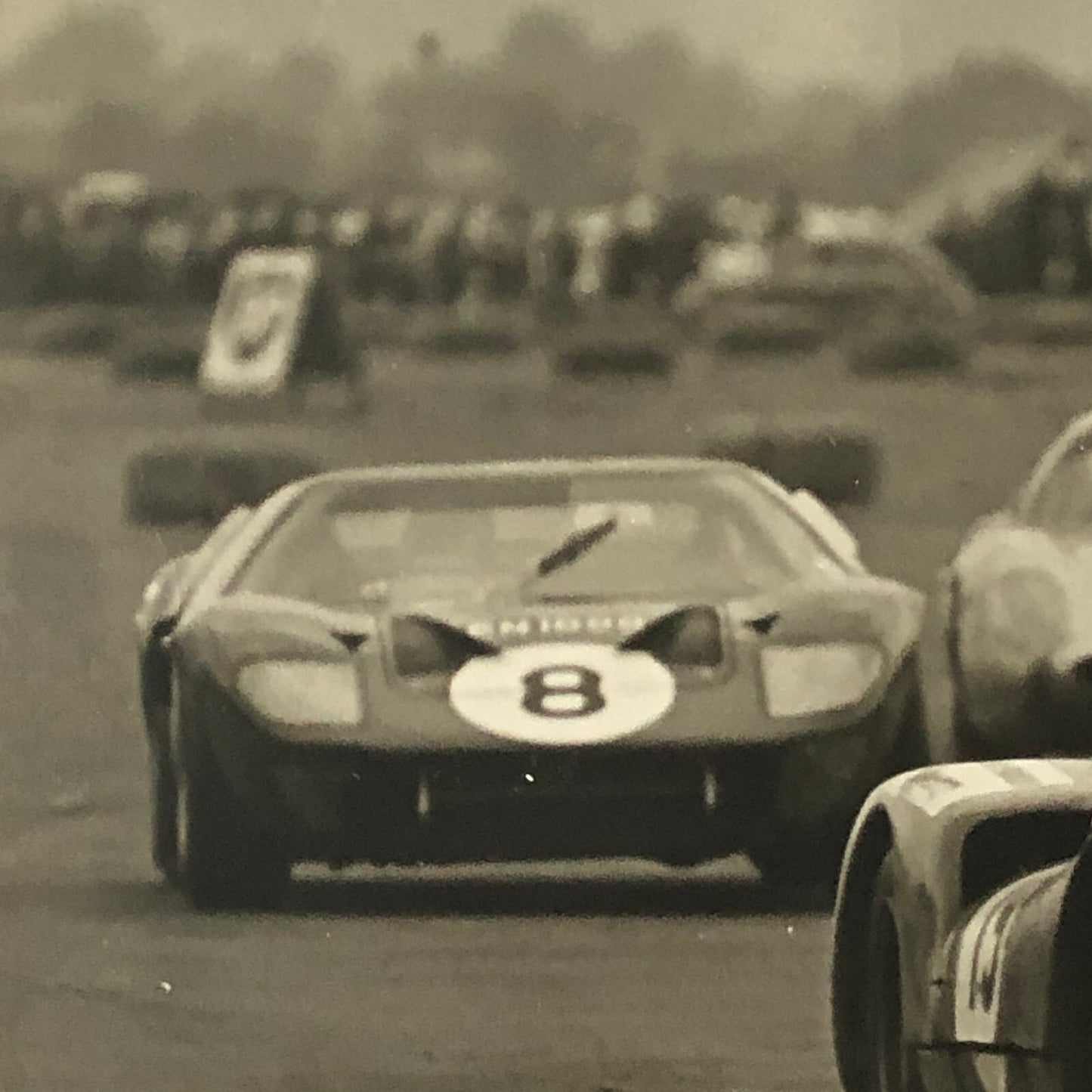 Vintage Racing Photo Photograph Ford GT40 GT Porsche + AH Rottensteiner 