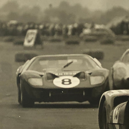 Vintage Racing Photo Photograph Ford GT40 GT Porsche + AH Rottensteiner 