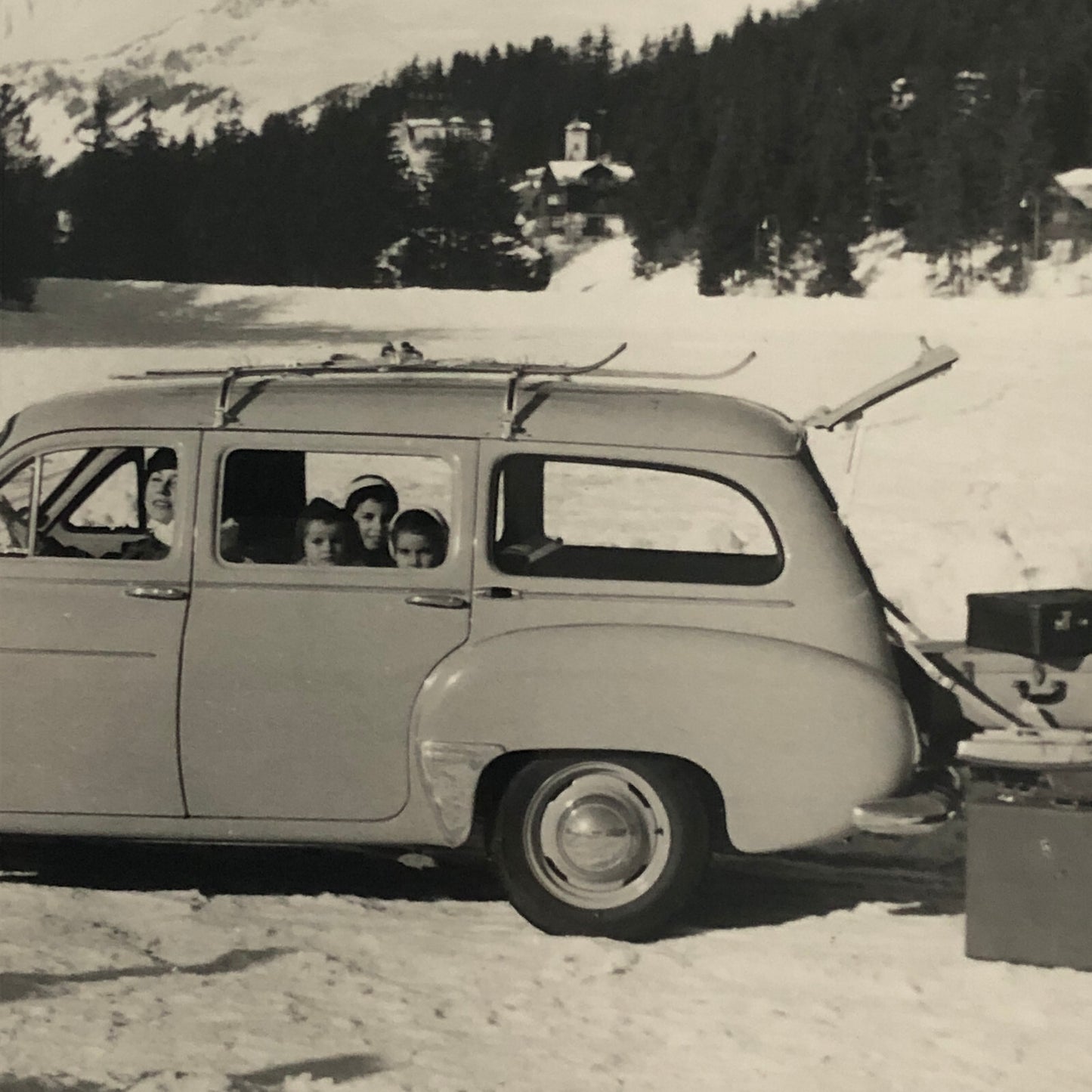 1960 Renault Domaine Station Wagon Car Factory Press Photo Photograph