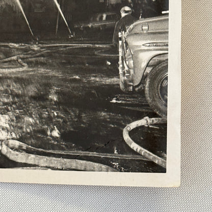 Firefighting Fire Fighter Fire Photo Photograph Print Vintage Fire Truck