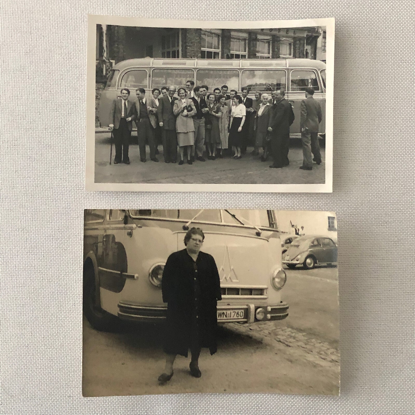 Vintage Bus Photo Photograph Print Lot of 23 People with Buses Germany
