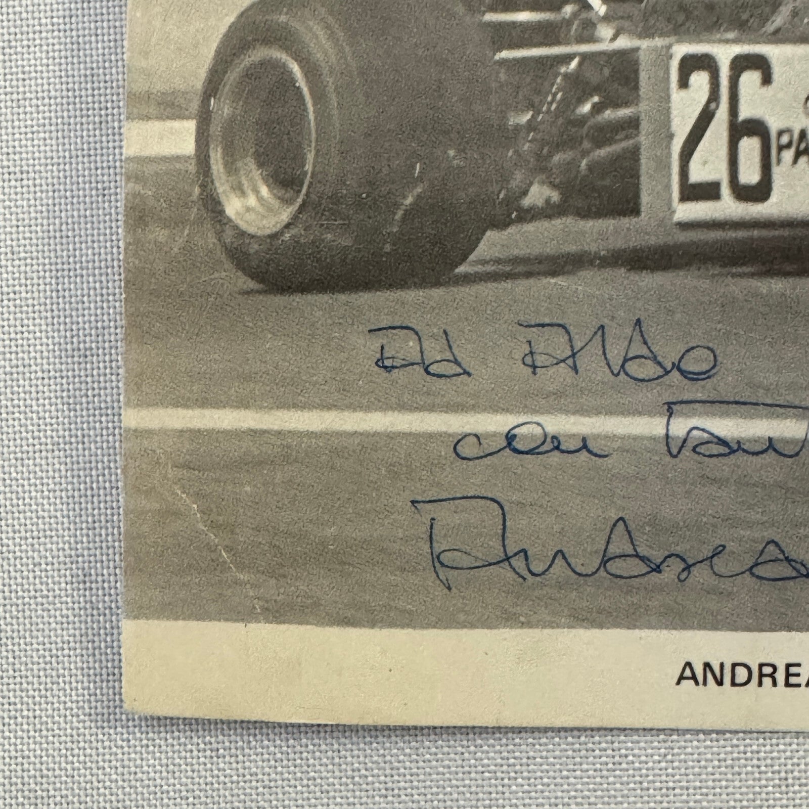 Andrea de Adamich Racing Driver Photo Photograph Surtees Signed Autograph