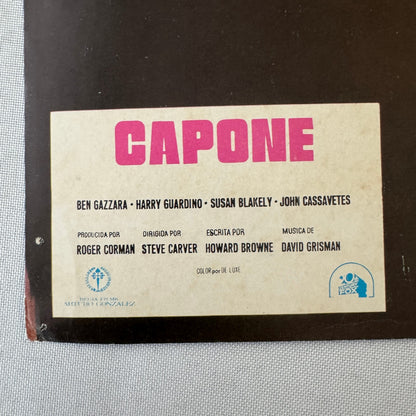 Vintage Movie Lobby Card Poster Lot CAPONE Spanish Lot 6x 1975