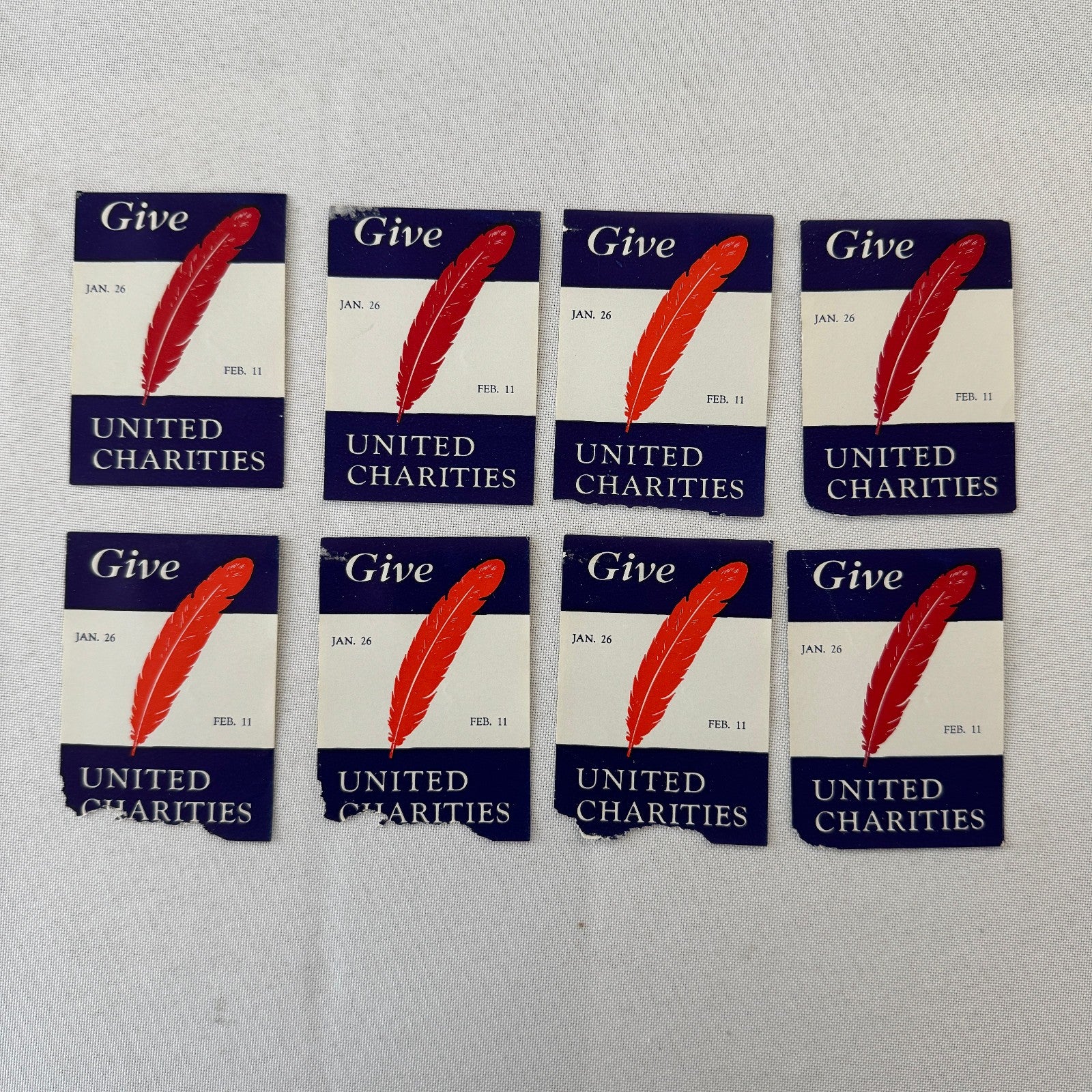 Give United Charities Charity Vintage Label Lot 40x 1941