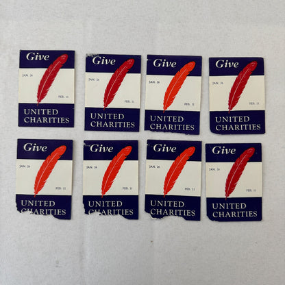 Give United Charities Charity Vintage Label Lot 40x 1941