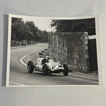 Vintage Racing Photo Photograph Olivier Gendebien Portuguese Grand Prix 1960