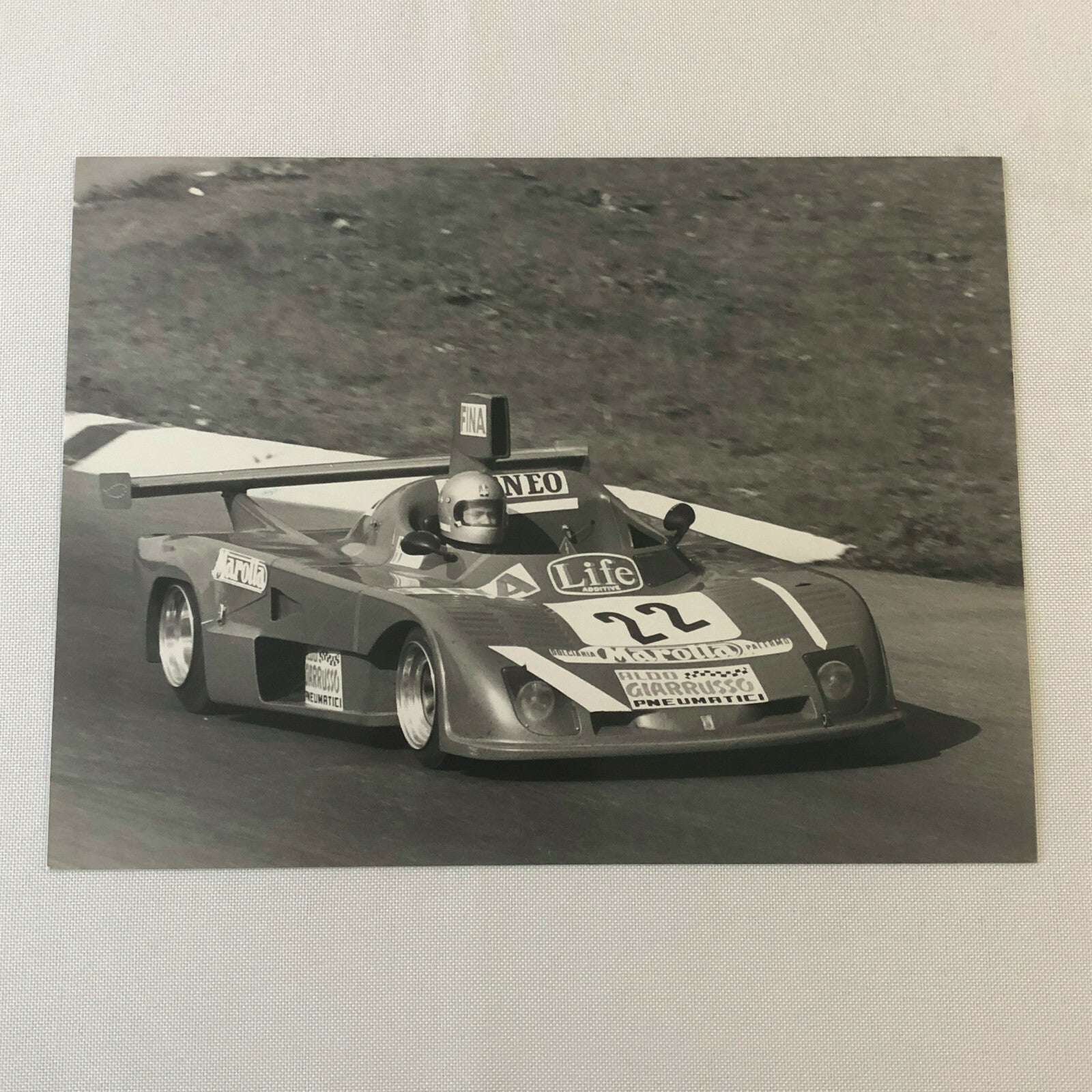 Vintage Racing Photo Photograph 1976 1000KM Monza Osella Car #22