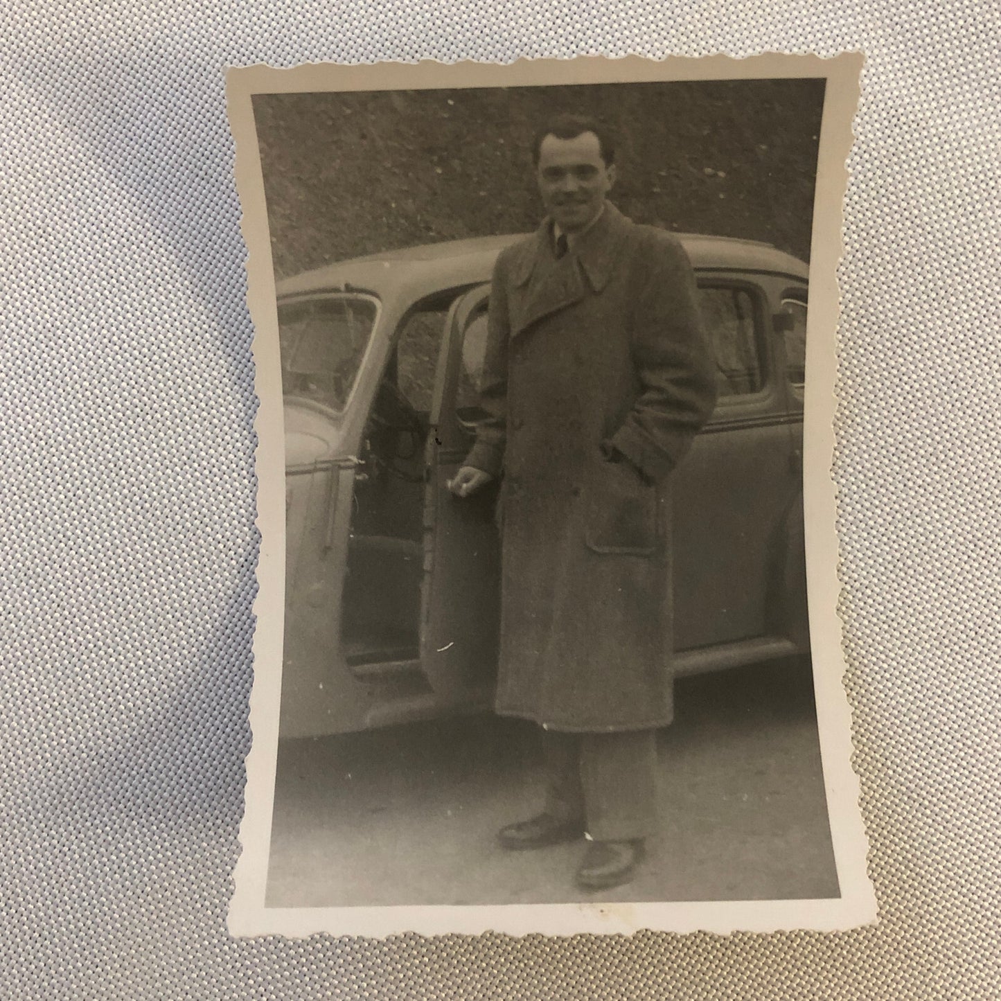 Vintage Photo Photograph Man with Automobile Car AL22SM1