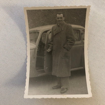 Vintage Photo Photograph Man with Automobile Car AL22SM1