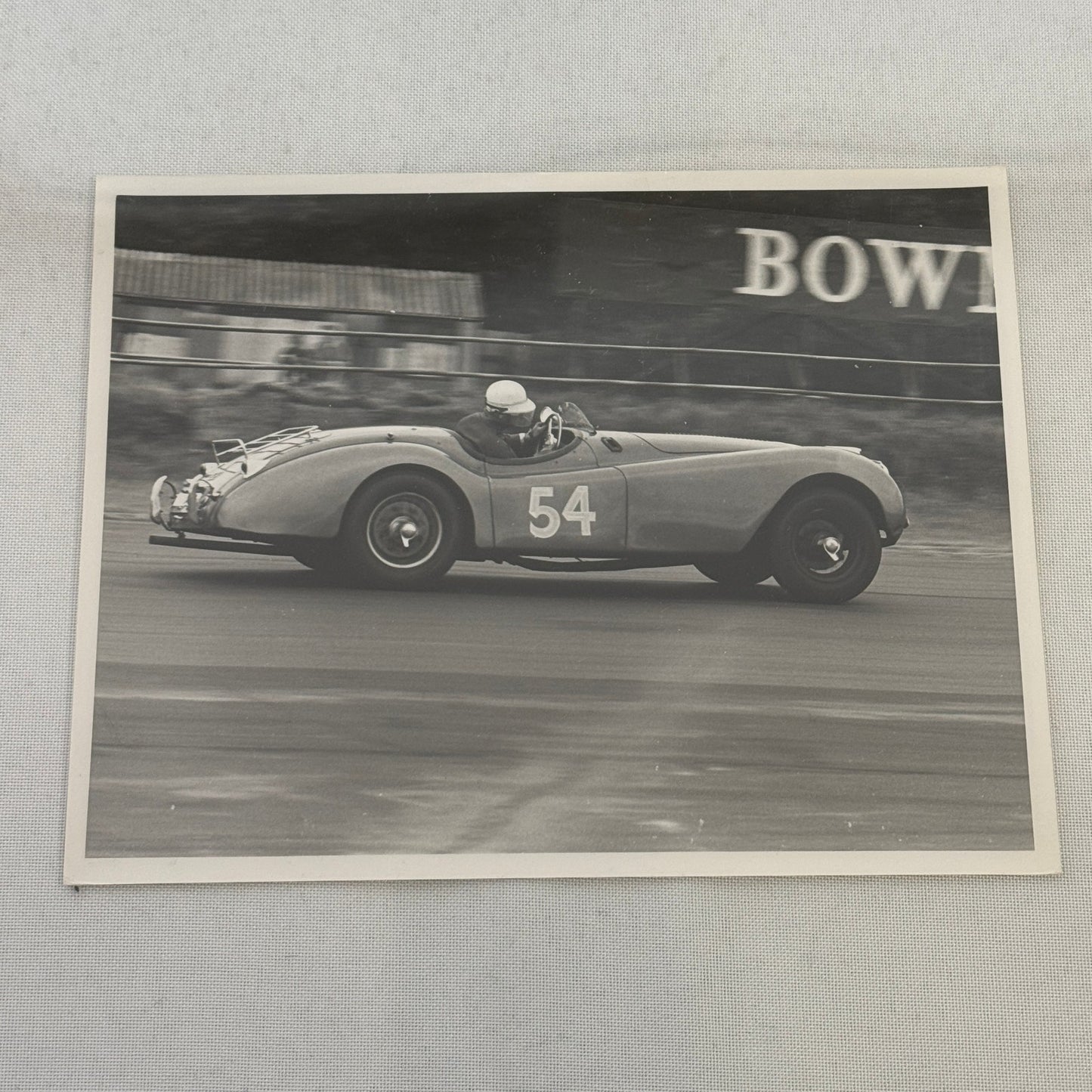 Vintage Racing Photo Jaguar XK120 XK 120 Car 1964 Motorsport Print Guy Griffiths