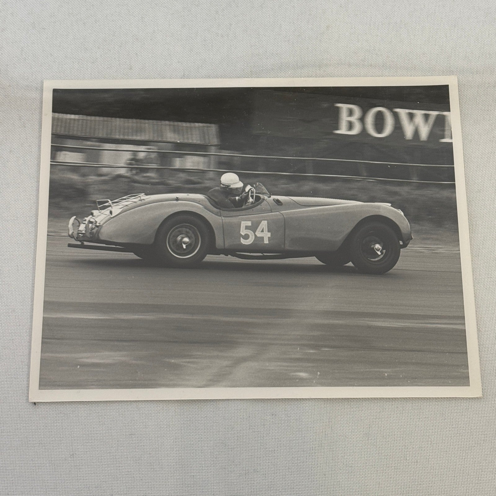 Vintage Racing Photo Jaguar XK120 XK 120 Car 1964 Motorsport Print Guy Griffiths