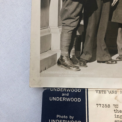 Press Photo Photograph Veterans Lobby Congress For Bonus Pay 1932 Washington