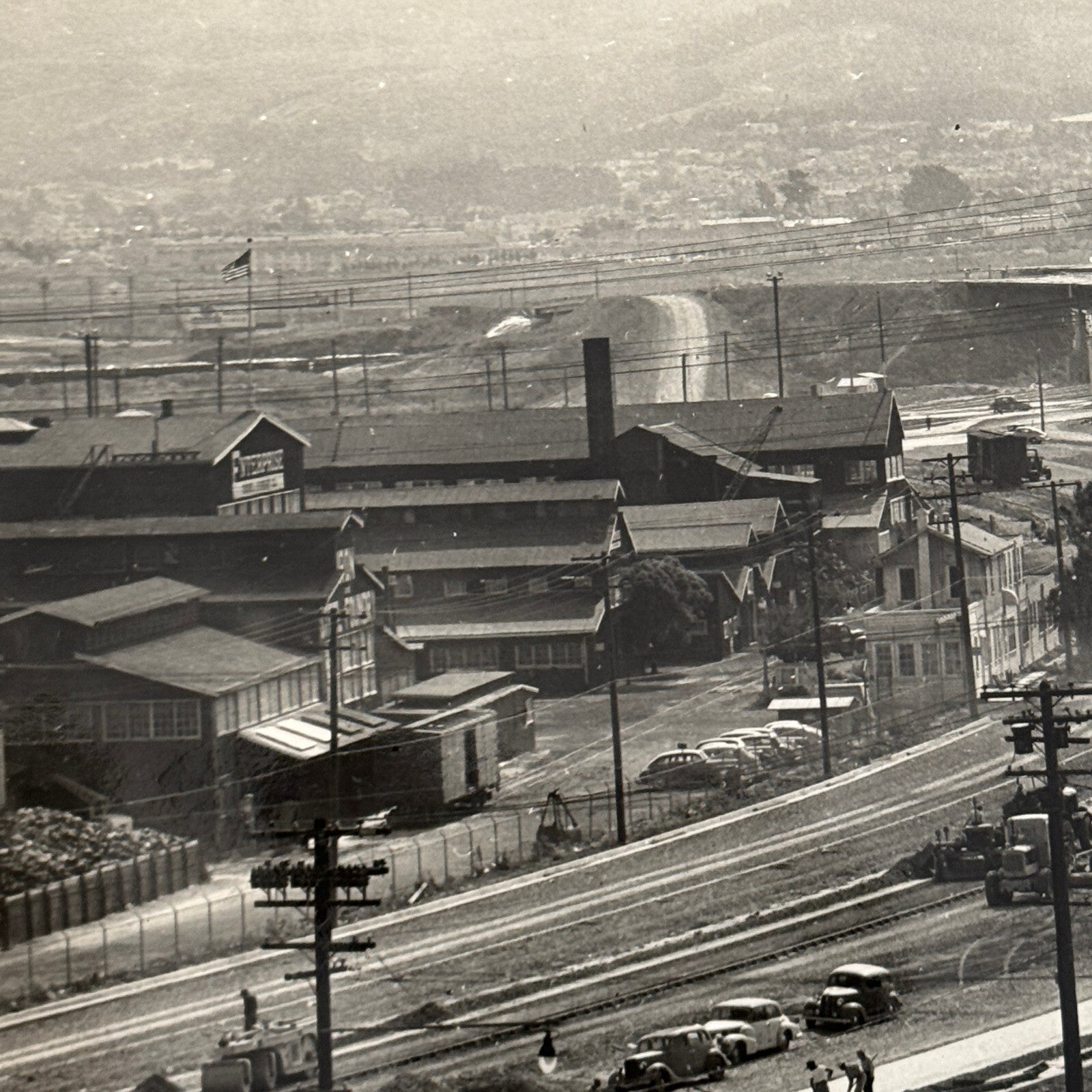 Vintage Cars on California Highway Photo Photograph Print Associated Press