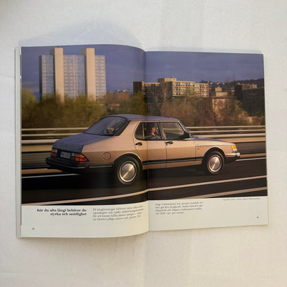 Vintage Saab 900 Car Sales Brochure Catalog 900 Turbo 900i 900C Car SWEDISH Text